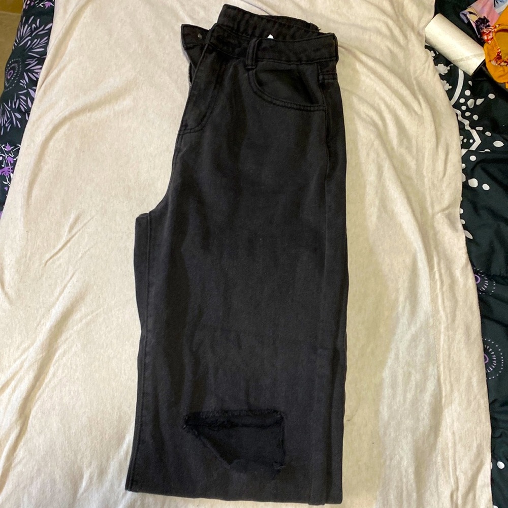 high waisted bootcut jeans!